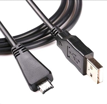 Replacement Vmc-Md3 USB Data Sync Transfer Cable USB 2.0 Charging Cord Lead Compatible With Sony Cyber-Shot/Cybershot Digital Camera Dsc-W350D W360 W380 W390 W570 Tx100 Tx66 And More (3.3Ft/Black)