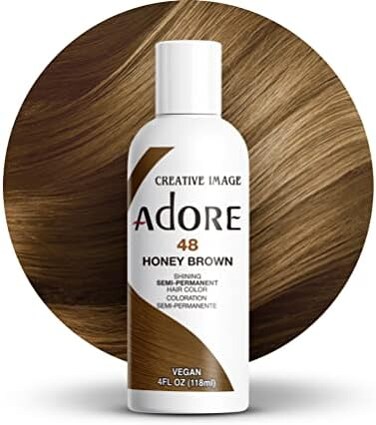 Adore Shining Semi Permanent Hair Colour, 48 Honey Brown