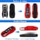 Aerobon 3-Piece Painted Key Cover Key Fob Shell Cover Compatible With Porsche Key Shell, Key Shell Replacement (Mk1, Red)