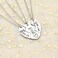 Fanqiejiang 3Pcs Stainless Steel Mother Daughter Pendant Necklace - Mom Big Sister Little Sister (Necklace) (Necklace)