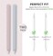 حافظة Ahastyle من السيليكون لقلم Apple Pencil الجيل الثاني وApple Pencil Pro (2024) غطاء حماية رفيع للغاية لقلم Apple متوافق مع الشحن المغناطيسي والصنبور المزدوج (أزرق، وردي)