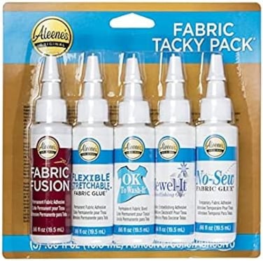 Aleene's Tacky Pack Fabric Glue, 5Pk, 0.66 Fl Oz
