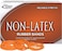 Alliance Rubber 37546#54 Assorted Non-Latex Rubber Bands, 1 Lb Box Contains #19, 33, 64 (3 1/2" X 1/16", 3 1/2" X 1/8", 3 1/2" X 1/4", Orange)