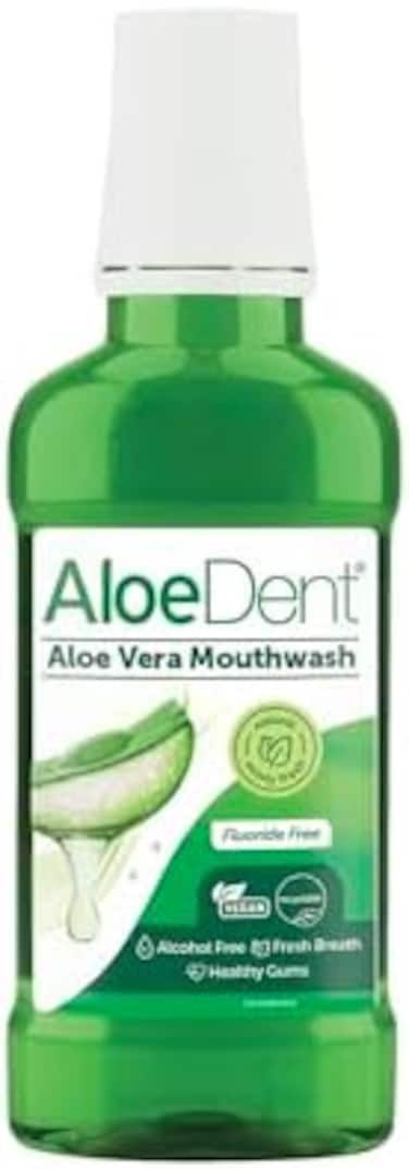 Aloe Dent Vera Mouthwash Fluoride Free, Natural Action, Vegan, Cruelty Free, Sls Free, Alcohol Free, Healthy Gums, 250ml
