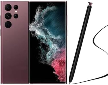 قلم Galaxy S22 Ultra بديل لهاتف Samsung Galaxy S22 Ultra 5G Sm-S908 S Pen Stylus Pen بدون بلوتوث (عنابي)