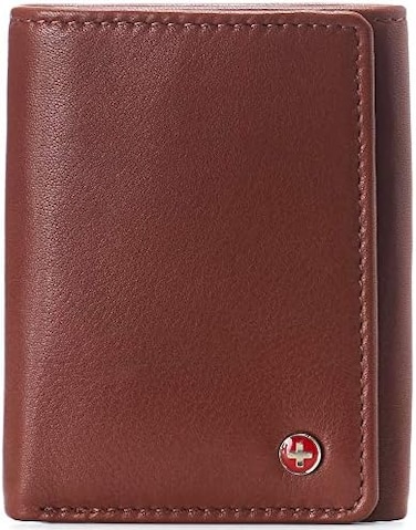 محفظة ليون ثلاثية الطي للرجال من Alpine Swiss مجموعة Rfid Safe York