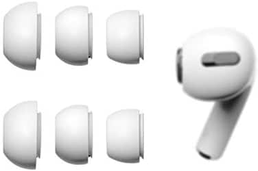 Alxcd Ear Tips Compatible With Airpods Pro &amp; 2Nd Gen Earbuds, Small/ Medium/ Large 3 Pairs Silicone Earbud Tips Ear Gel, Fit For Airpods Pro, White S/M/L