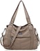 Angel Barcelo Roomy Fashion Hobo Womens Handbags Ladies Purse Satchel Shoulder Bags Tote Washed Leather Bag