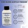 610 High Gloss Acrylic Finisher, Clear