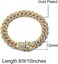 Apzzic 12mm Cuban Link Bracelet Iced Out Miami Gold Plated Hip Hop Full Cz Prong Diamond Bracelet With Giftbox For Men Women