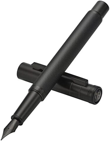 قلم حبر Asvine Hongdian من سلسلة Black Forest Series ذات التصميم الكلاسيكي مع محول ومجموعة علبة أقلام