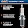 Autolite App5263 شمعات الإشعال البديلة للسيارات البلاتينية المزدوجة (4 عبوات)