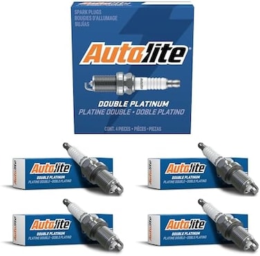 Autolite App5263 شمعات الإشعال البديلة للسيارات البلاتينية المزدوجة (4 عبوات)