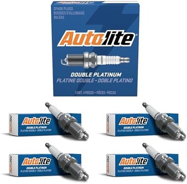 Autolite App5263 شمعات الإشعال البديلة للسيارات البلاتينية المزدوجة (4 عبوات)