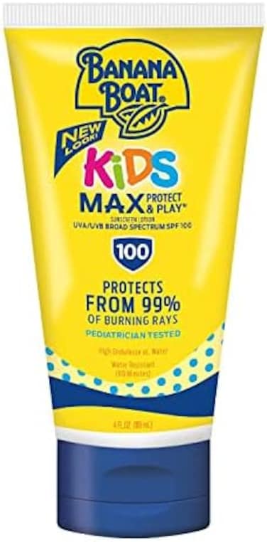 Banana Boat Kids Max Protect &amp; Play Broad Spectrum Sunscreen SPF 100 4 Oz