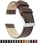 Barton Quick Release - Top Grain Leather Watch Band Strap - Choice Of Width - 16mm, 18mm, 19mm, 20mm, 21mm 22mm, 23mm Or 24mm