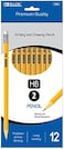 Bazic Pencil #2 Hb Pencils, Latex Free Eraser, Premium Wood Yellow Unsharpened Pencils (12/Pack), 1-Pack
