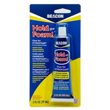 Hold The Foam Glue For Styrofoam, White, 59ml