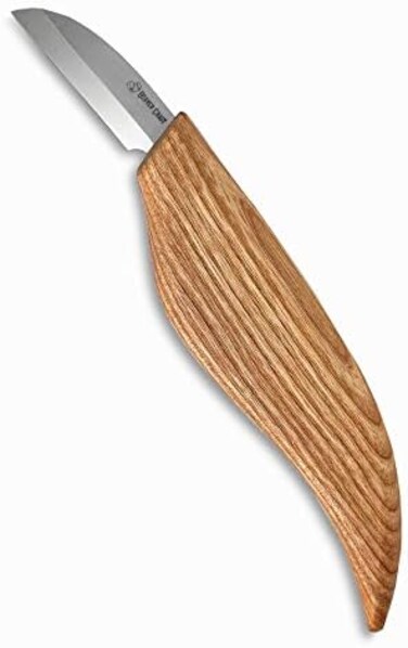 Beavercraft General Purpose Carving Knife For Fine Cutting - High Carbon Steel, Razor-Sharp - Best Bench Chip Wood Knife For Beginners And Professional Woodworking
