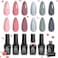 Beetles Gel Polish Bridesmaid Beauty Classic Nail Set - Nude Gray Pink 6 Colors Wedding Kit Popular Nail Art Design Soak Off UV LED Lamp Nail Manicure Kit Gifts Set
