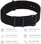 Nylon Watch Band - Waterproof Ballistic Nylon One-Piece Military Watch Straps For Men &amp; Women - Choice Of Color &amp; Width - 18mm, 20mm, 22mm Or 24mm