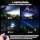 Rechargeable LED Torch, 2000Lm Ultra Powerful Military Aluminum LED Flashlight, 4 Lighting Modes &amp; Zoomable For Camping/Hiking/Emergency/Power Outage