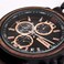 S18-1 Mens Wood Watch Stylish Wooden Stainless Steel Combined Chronograph With Luminous Pointers Fashion Timepiece For Men