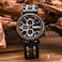 S18-1 Mens Wood Watch Stylish Wooden Stainless Steel Combined Chronograph With Luminous Pointers Fashion Timepiece For Men