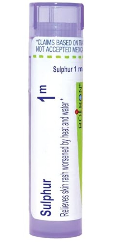 Sulphur 1M For Skin Rash Worsened By Heat &amp; Water - 80 Pellets