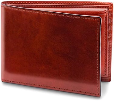 Bosca Men's Old Leather Credit Wallet With I.D. Passcase Bil
