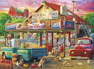 Buffalo Games - Eduard - Country Store - 1000 Piece Jigsaw Puzzle For Adults Challenging Puzzle Perfect For Game Nights - Finished Puzzle Size Is 26.75 X 19.75
