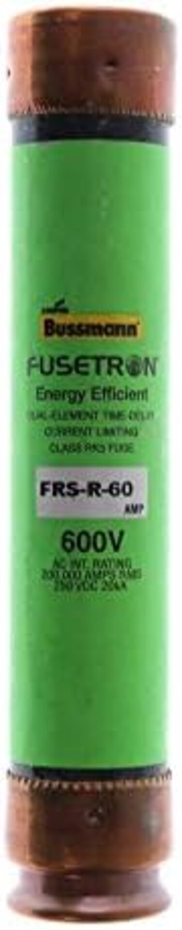 Frs-R-60 60 أمبير فيوسيترون ثنائي العنصر، تأخير الوقت الحالي، فئة الحد من الصمامات Rk5، 600 فولت مدرج في قائمة Ul