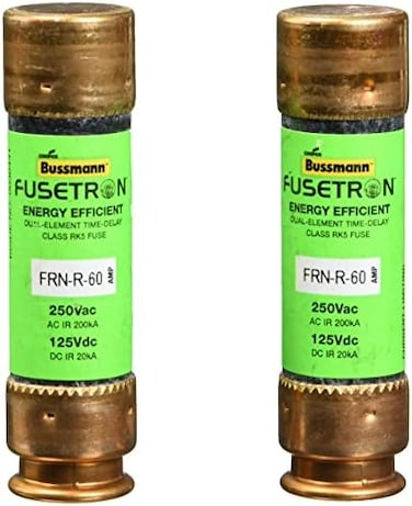 Bp/Frn-R-60 60 أمبير فيوسيترون ثنائي العنصر لتأخير الوقت المحدد لفئة Rk5 فيوز، 250 فولت مدرج في قائمة Ul، عبوتان