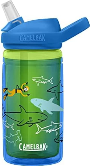 Camelbak Eddy+ Kids Insulated 14Oz, Scuba Sharks 14Oz, Sunset, 2283401040, L