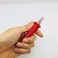 Box Opener Mini Cutter 5", Safety Package Opener Small Knife Tool, Safe Serrated Japanese Stainless Steel Blade, Red, Made In Japan