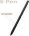 Galaxy Tab S6 Lite S Pen Replacement For Samsung - Stylus Pen With 5 Free Tips (Black)