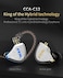 C12 In-Ear Monitors, 5Ba+1Dd Hybrid Hifi Stereo Noise Isolating Iem Wired Earphones/Earbuds/Headphones With Detachable Tangle-Free Cable 2Pin For Musician Audiophile (With Mic, Dream Blue)