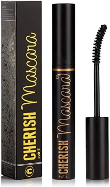 Lengtening Hypoallergenic Mascara With Vitamin E, Premium Deep Black Color Gluten Free Volumizing Eye Mascara With Vitamins Makes Perfect Natural Bold Eyelashes And Care Your Sensitive Eyes
