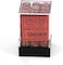 مجموعات Chessex Dice D6: Scarab Scarlet مع ذهبي - قالب سداسي الجوانب مقاس 12 مم (36) كتلة من النرد
