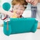حافظة حماية من السيليكون من Chin Fai لجهاز Nintendo Switch Lite، غطاء حماية ناعم مع مقابض مريحة لجهاز Nintendo Switch Lite 2019 [حامل ذاتي] [4 أغطية عصا الإبهام] (فيروزي)