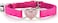 Chukchi Heart Bling Cat Collar With Safety Belt And Bell 8-11 Inches
