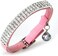 Chukchi Soft Velvet Safe Cat Adjustable Collar Bling Diamante With Bells, 2 Pcs Black+Pink