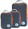 Compression Packing Cubes For Travel-Expandable Luggage Organizer Set Pack More In Less Space, Travel Gear Accessories (Grey 3Pcs) (Grey 3Pcs)