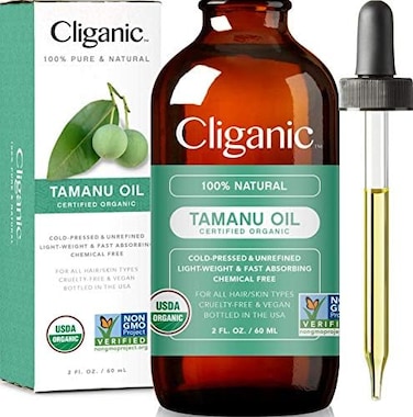 Cliganic Usda Organic Tamanu Oil, 100% Pure - For Face, Hair &amp; Skin, Natural Cold Pressed Unrefined Hexane-Free
