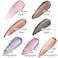 Liquid Eyeshadow 12 Colors Long Lasting Waterproof Shining Shimmer Glitter Eyeline Liquid Matte Eyeshadow, Girls Silver Liquid Eyeshadow For Party Festival Makeup Beauty