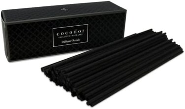 Cocod&#39;or Cocodor Diffuser Black Fiber Reed Sticks(100Pcs, 8&quot; X 4mm) / Diffuser Oil Refill, Home Fragrance, Aromatherapy, Reed Diffuser Set, Sticks For Reed Diffusers, Office D&eacute;cor, Decoration