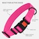 Collardirect Waterproof Dog Collar - Silicone, Plastic Collar, Odor-Resistant, Easy To Clean, For Large, Medium, Small Dogs - Adjustable Collar With Breakaway Buckle (Neck Fit 10"-13", Pink)
