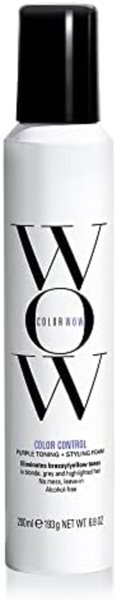 كولور واو للتحكم في اللون + رغوة توحيد اللون للشعر الأشقر - يزيل اللون البرتقالي والنحاسي، بدون بقع، بدون كحول، رغوة أرجوانية اللون تُترك في لون الشعر في استخدام واحد، حريري، بدون حجم مقرمش