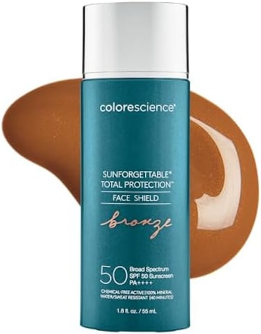 Colorescience Sunforgettable Total Protection Face Shield Bronze SPF 50, 1.8 Fl Oz
