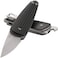 Crkt Dually Folding Carry Knife: Plain Edge Folder With Slip Joint - Everyday Carry Folded Knife, Black Glass Reinforced Nylon Handle With Lanyard Hole, Bottle Opener 7086